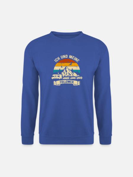 Ich und meine Follower - Wohnmobil - Stau - Unisex Pullover - Royalblau