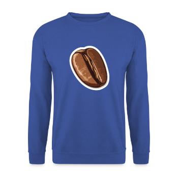 Kaffee - Unisex Pullover - Royalblau - Vorne - Alina (178cm) & Michal (187cm)