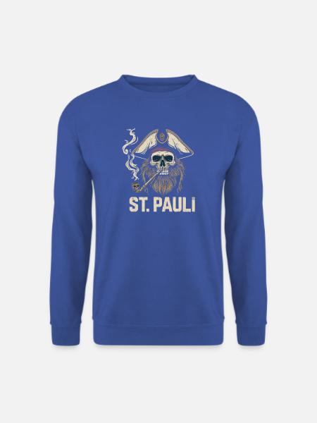 St.Pauli Kiez Hamburg Totenkopf Sankt Pauli - Unisex Pullover - Royalblau