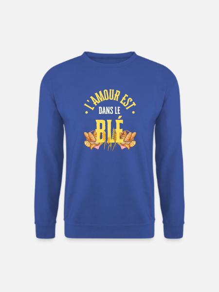 Die Liebe steckt im Weizen - Unisex Pullover - Royalblau