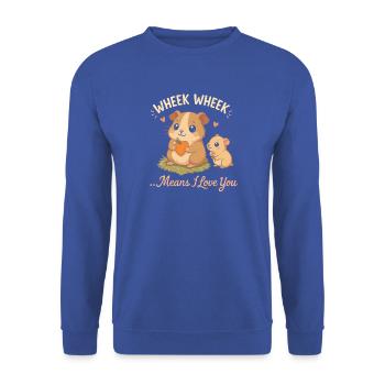Assistenz-Imker - Unisex Pullover - Royalblau - Vorne - Alina (178cm) & Michal (187cm)