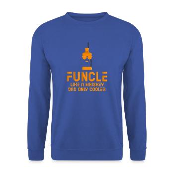 Whiskey Spruch Whiskeytrinker Whiskeyliebhaber - Unisex Pullover - Royalblau - Vorne - Alina (178cm) & Michal (187cm)
