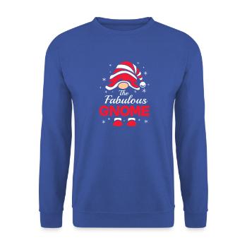 Gnom - Unisex Pullover - Royalblau - Vorne - Alina (178cm) & Michal (187cm)