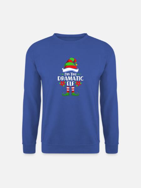 Elfe Elf Weihnachtsgeschenk Dramaqueen Drama - Unisex Pullover - Royalblau