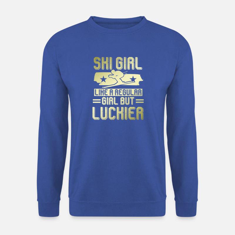 ski mädchen - Unisex Pullover - Royalblau