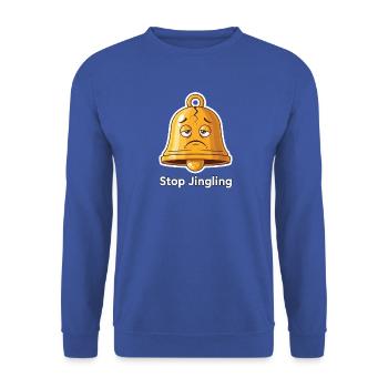 Weihnachtsglocken Weihnachtslieder - Unisex Pullover - Royalblau - Vorne - Alina (178cm) & Michal (187cm)