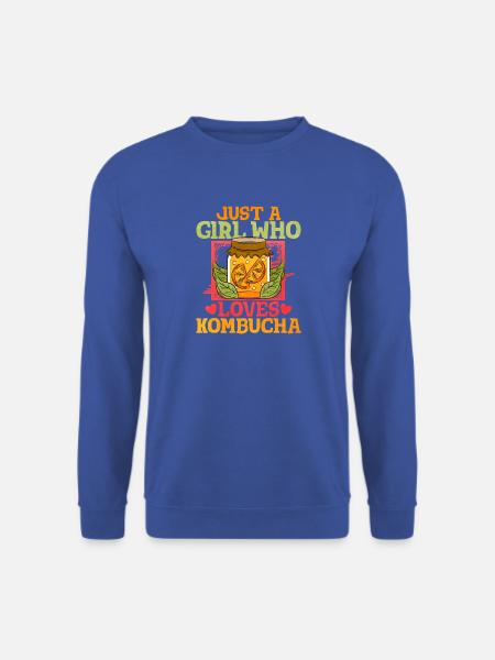 Nur ein Mädchen liebt Kombucha - Unisex Pullover - Royalblau