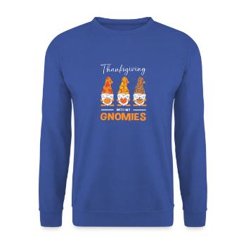 Thanksgiving Mama Mutter Oma Großmutter - Unisex Pullover - Royalblau - Vorne - Alina (178cm) & Michal (187cm)