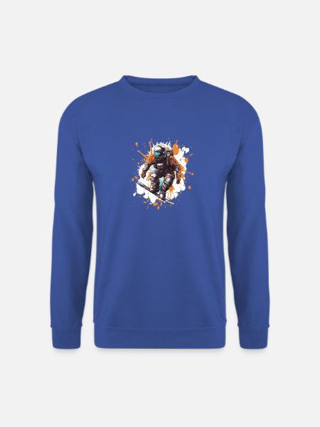 Astronaut Snowboard - Unisex Pullover - Royalblau
