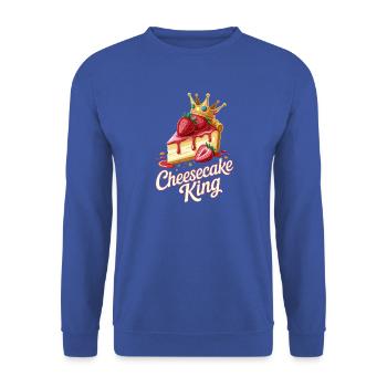 Kuchen - Unisex Pullover - Royalblau - Vorne - Alina (178cm) & Michal (187cm)