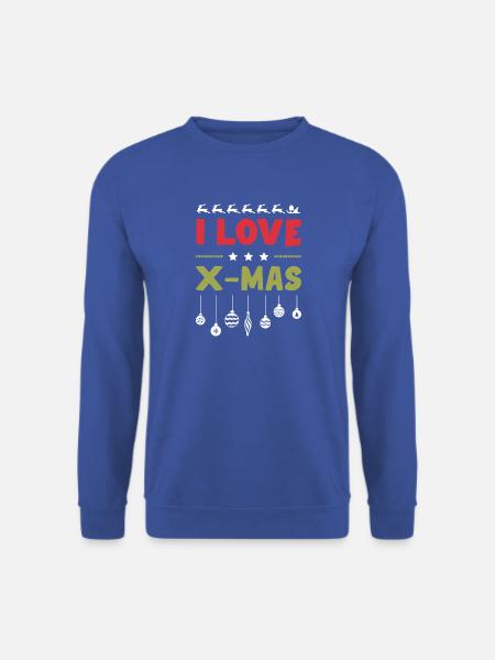 Ich Liebe Xmas Weihnachten - Unisex Pullover - Royalblau