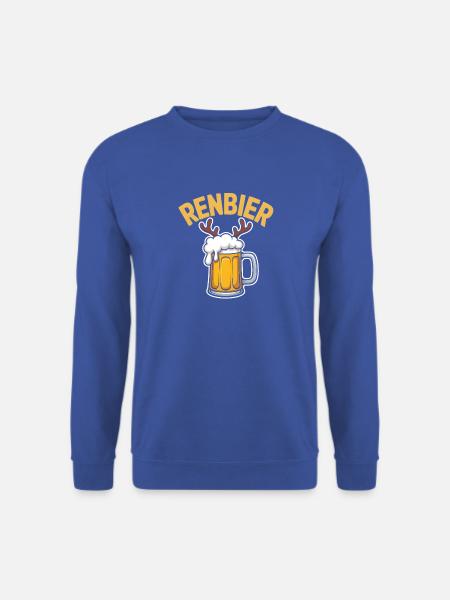 Renbier Krug mit Geweih - Unisex Pullover - Royalblau