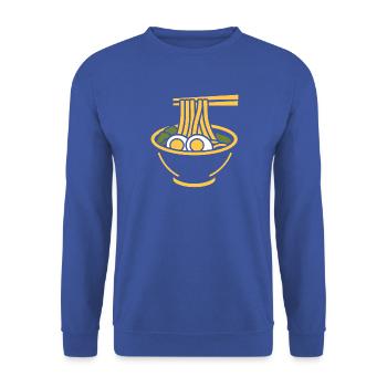 Ramen - Unisex Pullover - Royalblau - Vorne - Alina (178cm) & Michal (187cm)