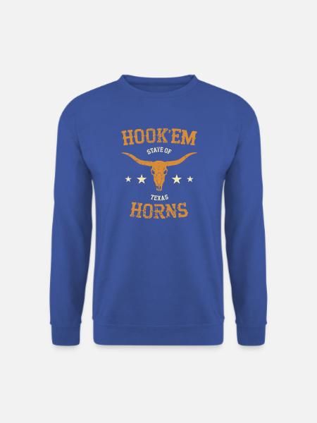 Hookem Horns Texas - Unisex Pullover - Royalblau