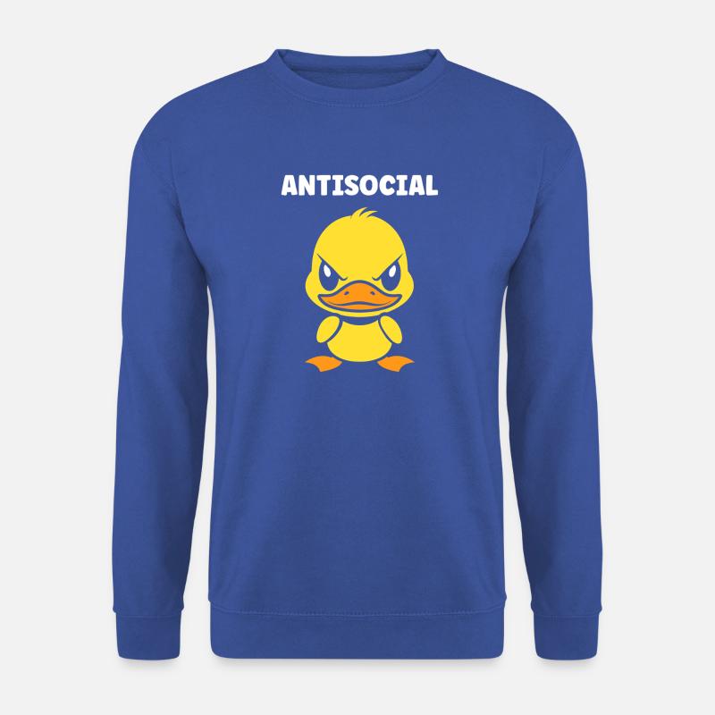 Grummelige, asoziale Ente - Unisex Pullover - Royalblau