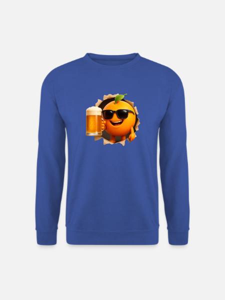 Orange Bier - Unisex Pullover - Royalblau