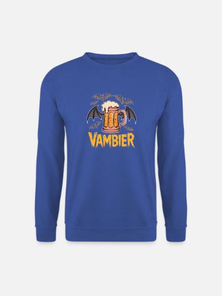 Vampier Bier Battenmotive - Unisex Pullover - Royalblau
