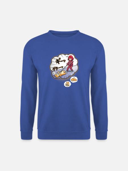 Wütende Halterin vs Schlafender Hund - Unisex Pullover - Royalblau