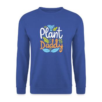 Plant Daddy – Lustiges Botanik & Pflanzenliebhaber - Unisex Pullover - Royalblau - Vorne - Alina (178cm) & Michal (187cm)