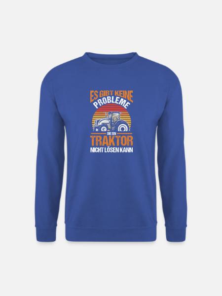 Trecker Landwirt Bauer Traktorfahrer Traktor - Unisex Pullover - Royalblau