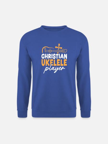 Hawaiian Ukulele Uke Christian - Unisex Pullover - Royalblau