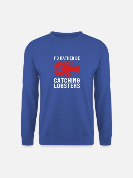 Languste Meeresfrüchte Lobster Hummer - Unisex Pullover - Royalblau