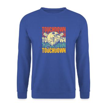 Touchdown Baseball Fusion - Unisex Pullover - Royalblau - Vorne - Alina (178cm) & Michal (187cm)