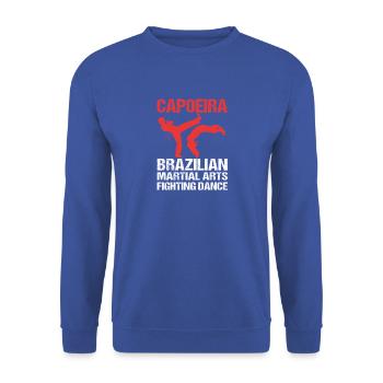 Capoeira - Unisex Pullover - Royalblau - Vorne - Alina (178cm) & Michal (187cm)