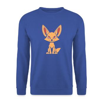 Schakal - Unisex Pullover - Royalblau - Vorne - Alina (178cm) & Michal (187cm)