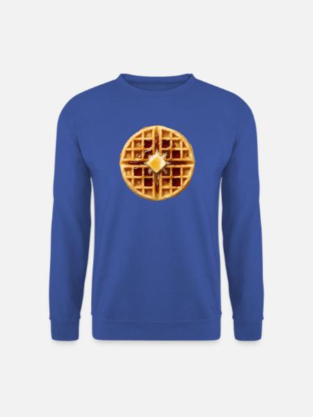 Waffel-Kostüm-Frühstück Halloween Einfache Waffel - Unisex Pullover - Royalblau
