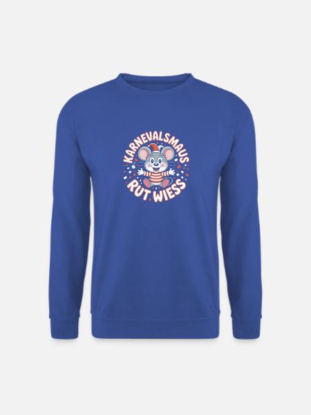 Karnevalsmaus Rut Wiess Köln Kölner Karneval Maus - Unisex Pullover - Royalblau