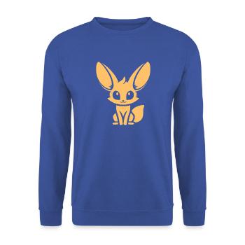 Fennek - Unisex Pullover - Royalblau - Vorne - Alina (178cm) & Michal (187cm)