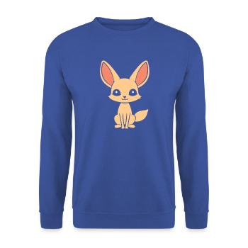 Fennek - Unisex Pullover - Royalblau - Vorne - Alina (178cm) & Michal (187cm)