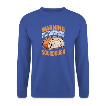 Sauerteig Sprüche Brot Lustiges Sauerteig Geschenk - Unisex Pullover - Royalblau - Vorne - Alina (178cm) & Michal (187cm)