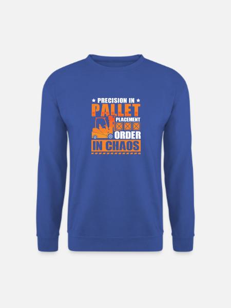 Staplerfahrer Englisch Spruch Stapler - Unisex Pullover - Royalblau