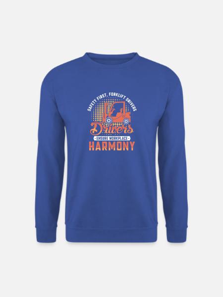 Staplerfahrer Englisch Spruch Stapler - Unisex Pullover - Royalblau