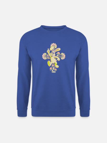 Pastellhase Disko-Tanz - Unisex Pullover - Royalblau