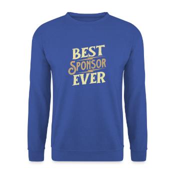 Bester Sponsor aller Zeiten Recovery AA NA Anerkennung - Unisex Pullover - Royalblau - Vorne - Alina (178cm) & Michal (187cm)
