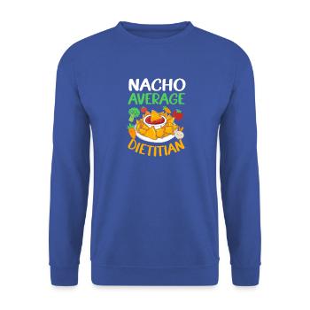 Diät Diätassistent - Unisex Pullover - Royalblau - Vorne - Alina (178cm) & Michal (187cm)