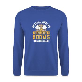 Drywall Drywall Builder Drywall Fitter - Unisex Sweatshirt - royal blue - Front - Alina (178cm) & Michal (187cm)