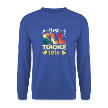 ELL-Lehrer englische Sprache - Unisex Pullover - Royalblau - Vorne - Alina (178cm) & Michal (187cm)