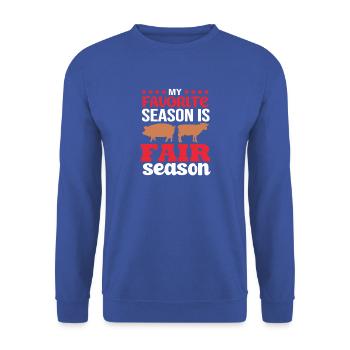 Vieh Viehzüchter - Unisex Pullover - Royalblau - Vorne - Alina (178cm) & Michal (187cm)