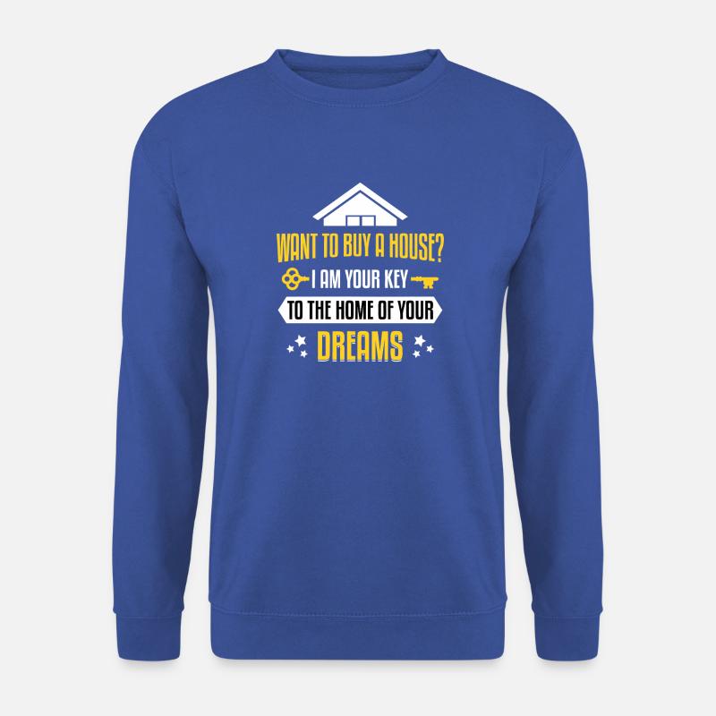 Schlüssel zu Ihrem Traumhaus - Unisex Pullover - Royalblau