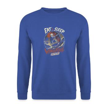 Wingfoil Skeleton Surf - Unisex Pullover - Royalblau - Vorne - Alina (178cm) & Michal (187cm)