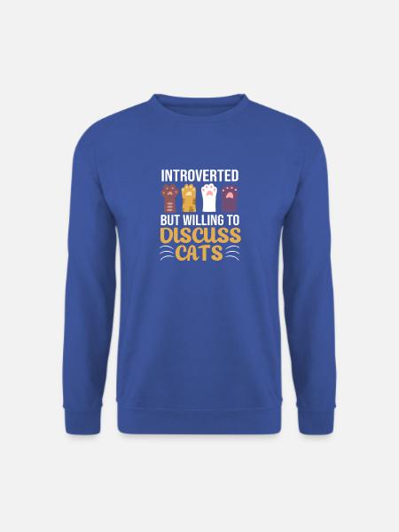 Introvertiert Anxiety ängstlich Angsthase - Unisex Pullover - Royalblau