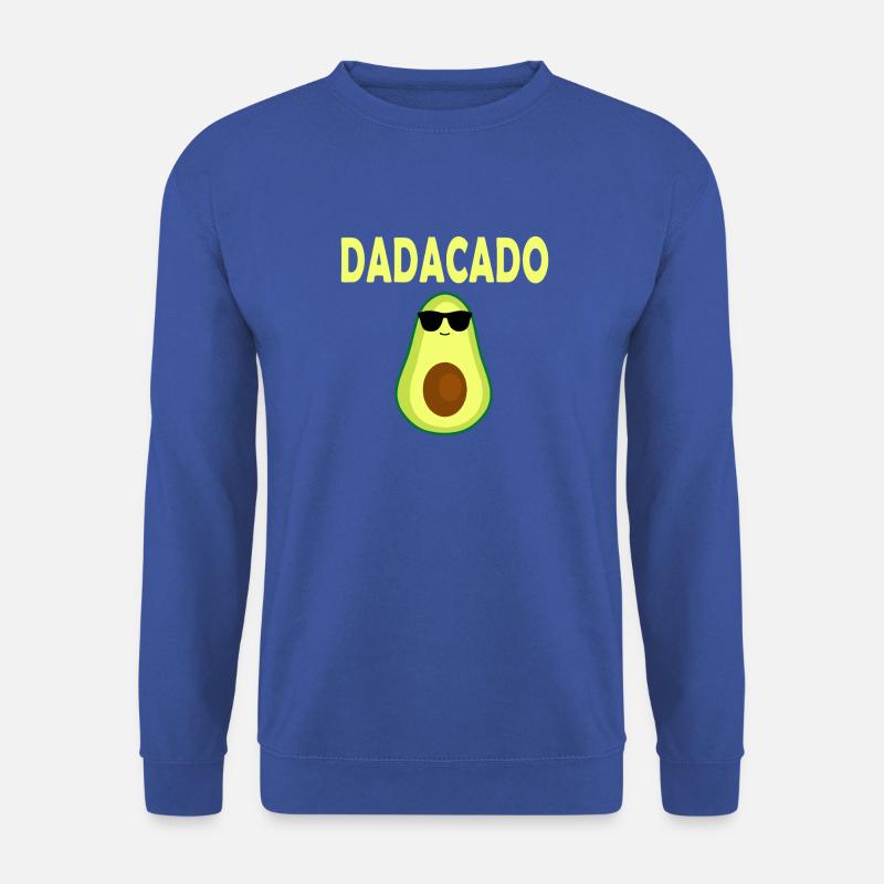 DADACADO Avocado with Sunglasses - Unisex Sweatshirt - royal blue