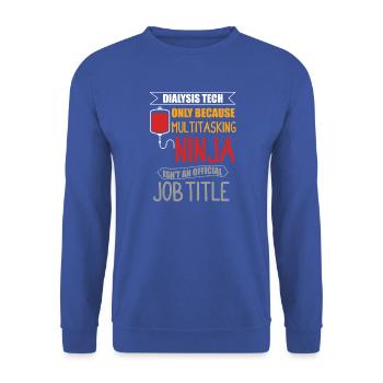 Dialysetechniker dialyse nephrologie - Unisex Pullover - Royalblau - Vorne - Alina (178cm) & Michal (187cm)