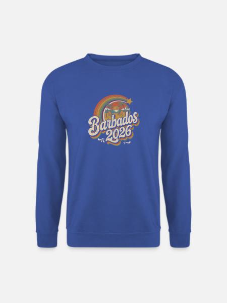 Barbados 2026 Strand Retro - Unisex Pullover - Royalblau