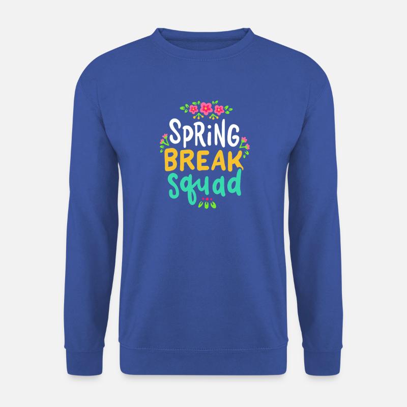 Spring Break Squad Floral - Unisex Sweatshirt - royal blue