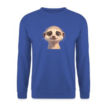 Meerkat Erdmännchen - Unisex Pullover - Royalblau - Vorne - Alina (178cm) & Michal (187cm)